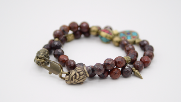 Poppy Jasper Double Wrap Bracelet