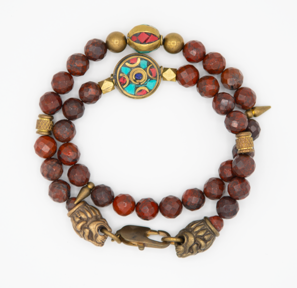 Poppy Jasper Double Wrap Bracelet