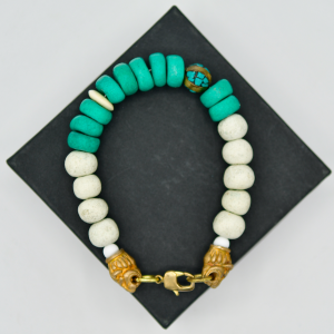 Large Ceramic Lion Head Bracelet