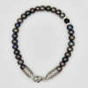Black Pearls With Sterling Silver