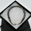 Black Pearls With Sterling Silver