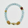 Blue Quartz Lion Head Bracelet