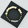 Bone and Pyrite Bracelet