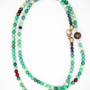chrysodoublewrapneck2 Chrysoprase Double Wrap Necklace