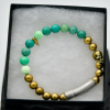Chrysoprase Skull Bracelet