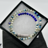 Dumortierite and Lapis Double Wrap Bracelet