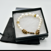 White Fresh Water Pearl Lion Head Bracelet