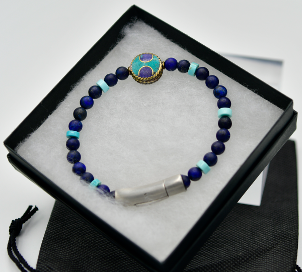 Lapis and Turquoise Bracelet