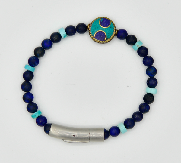 Lapis and Turquoise Bracelet