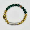 Malachite Skull Bracelet