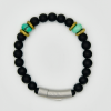 Onyx and Chrysoprase Bracelet