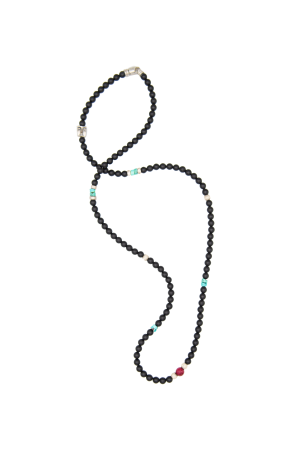 onyxnecklace Matte Onyx with Sterling Silver