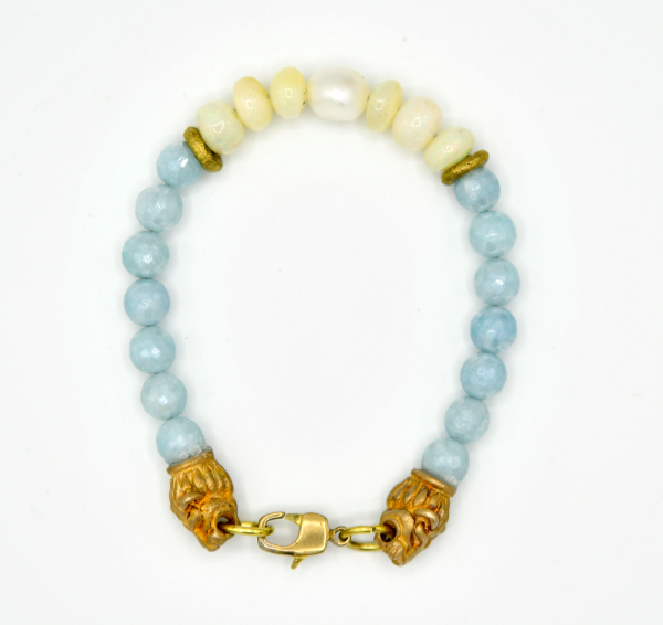 Opals, Pearl with Blue Quartz