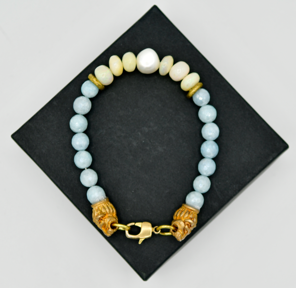 Opals, Pearl with Blue Quartz