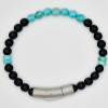 Turquoise with Onyx