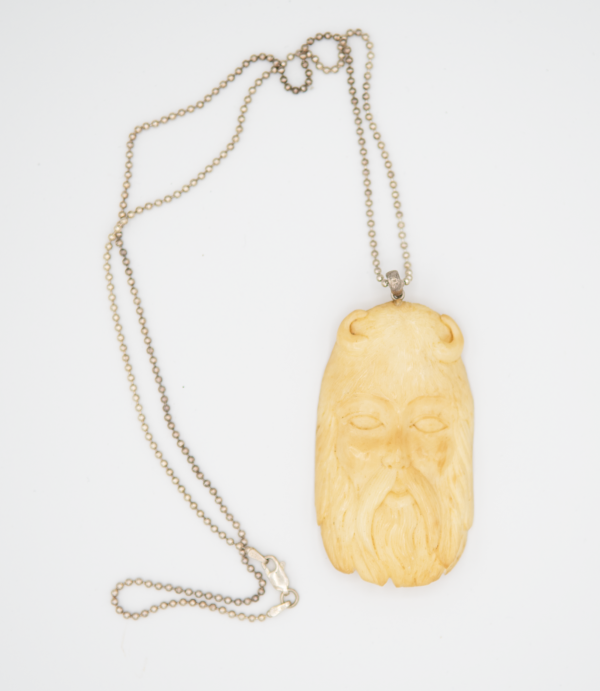 Viking Carved Antler Pendant